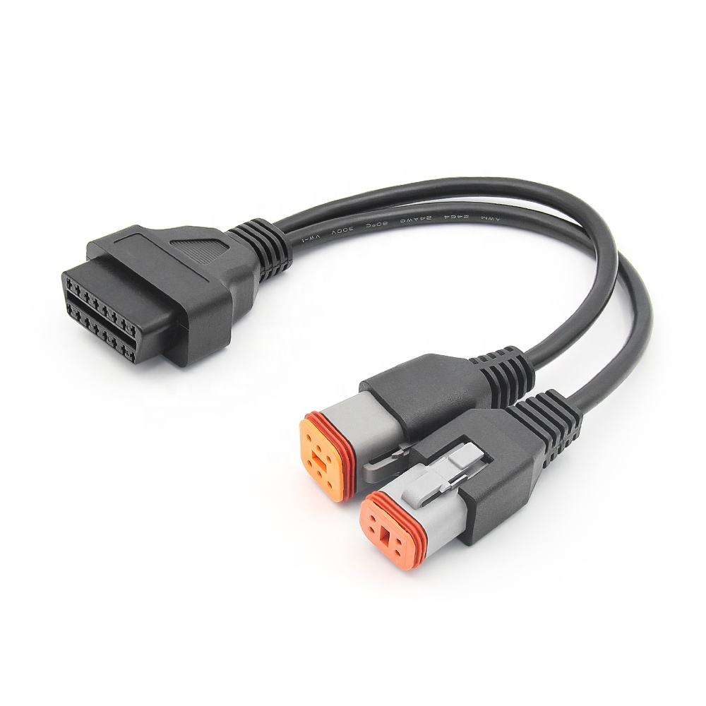 16PIN OBD2 Connector 2IN1 4PIN+6PIN för Harley Motorcycle