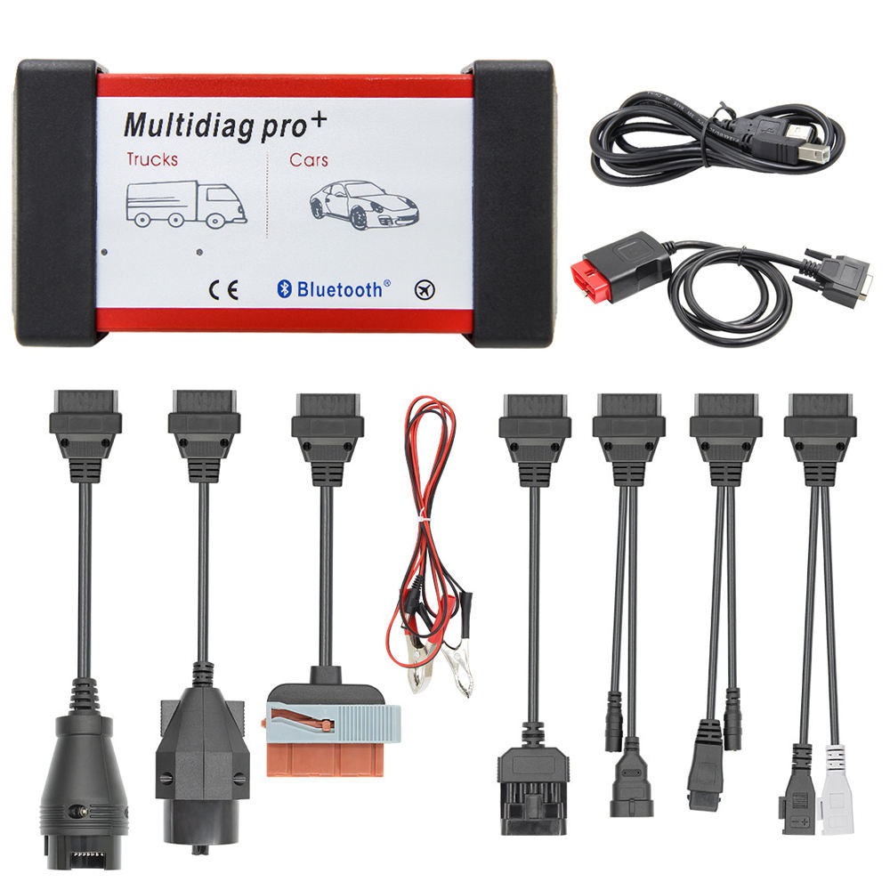 OBD2 Kabelset 8 i 1 för Bildiagnos Adapterkabel