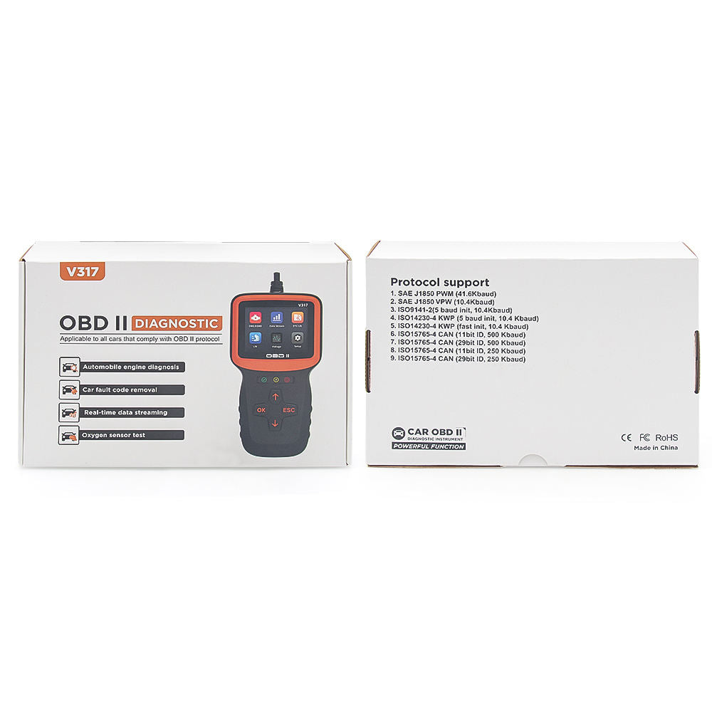 Car Diagnostic Tool V317 OBD2 Code Reader Felkodsläsare