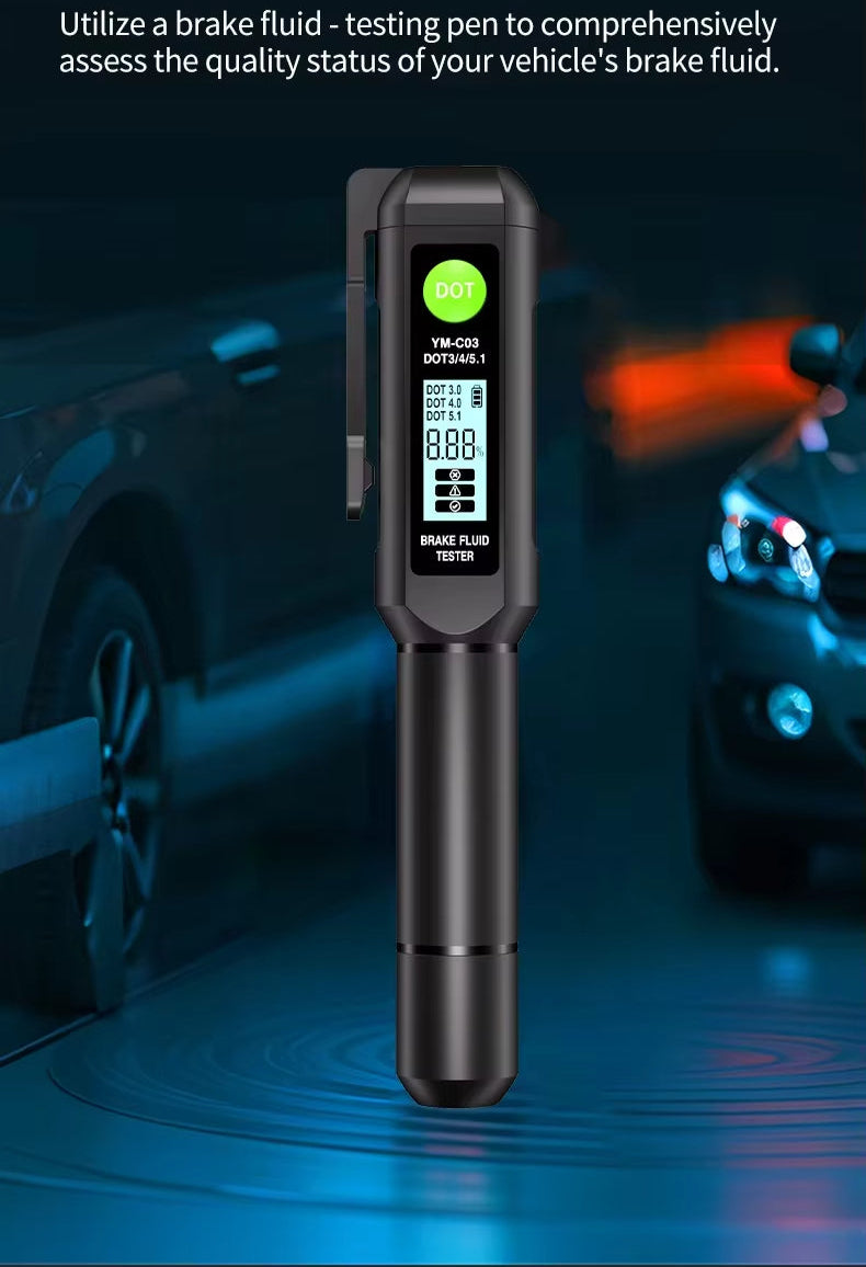 YM-C03 Bromsoljedetektorpenna – Testpenna för bromsvätska Testverktyg
