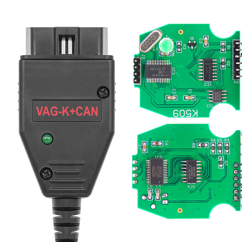 VAG K+CAN Commander 1.4 OBD2 Diagnoskabel – VW, Audi, Skoda, Seat Adapterkabel