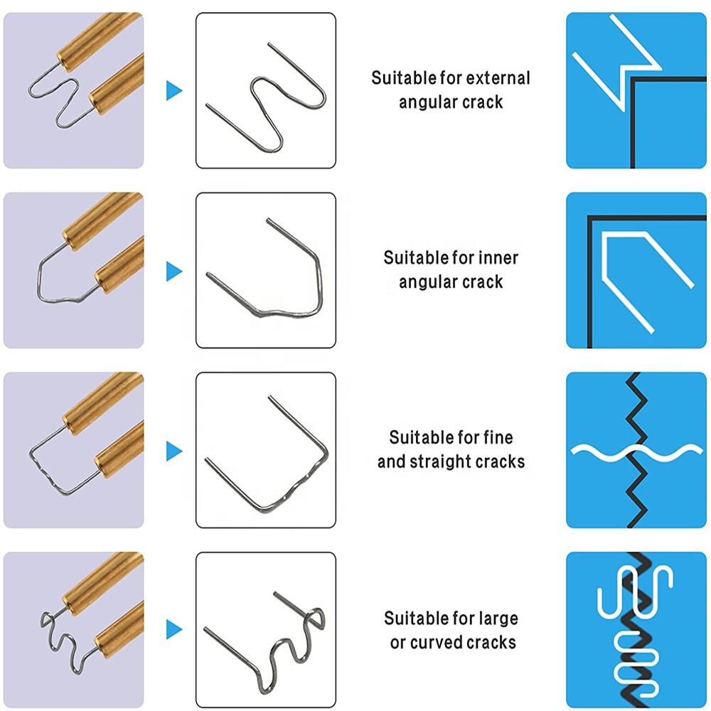 100pcs Plastsvetsningsspik 0.6mm 0.8mm för Plastsvetspistol Tillbehör