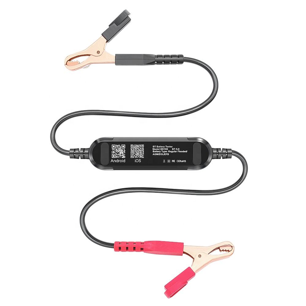 KONNWEI BK100 Bluetooth Batteritestare 6V/12V – Kompakt batterimonitor för MC & bil med gratis app Testverktyg