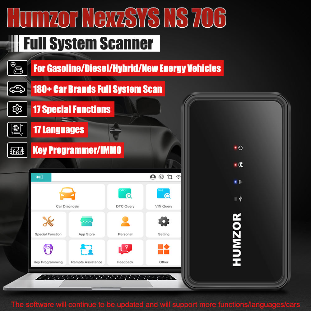 HUMZOR Nexzsys NS 706 Full Systems Diagnostic Tool