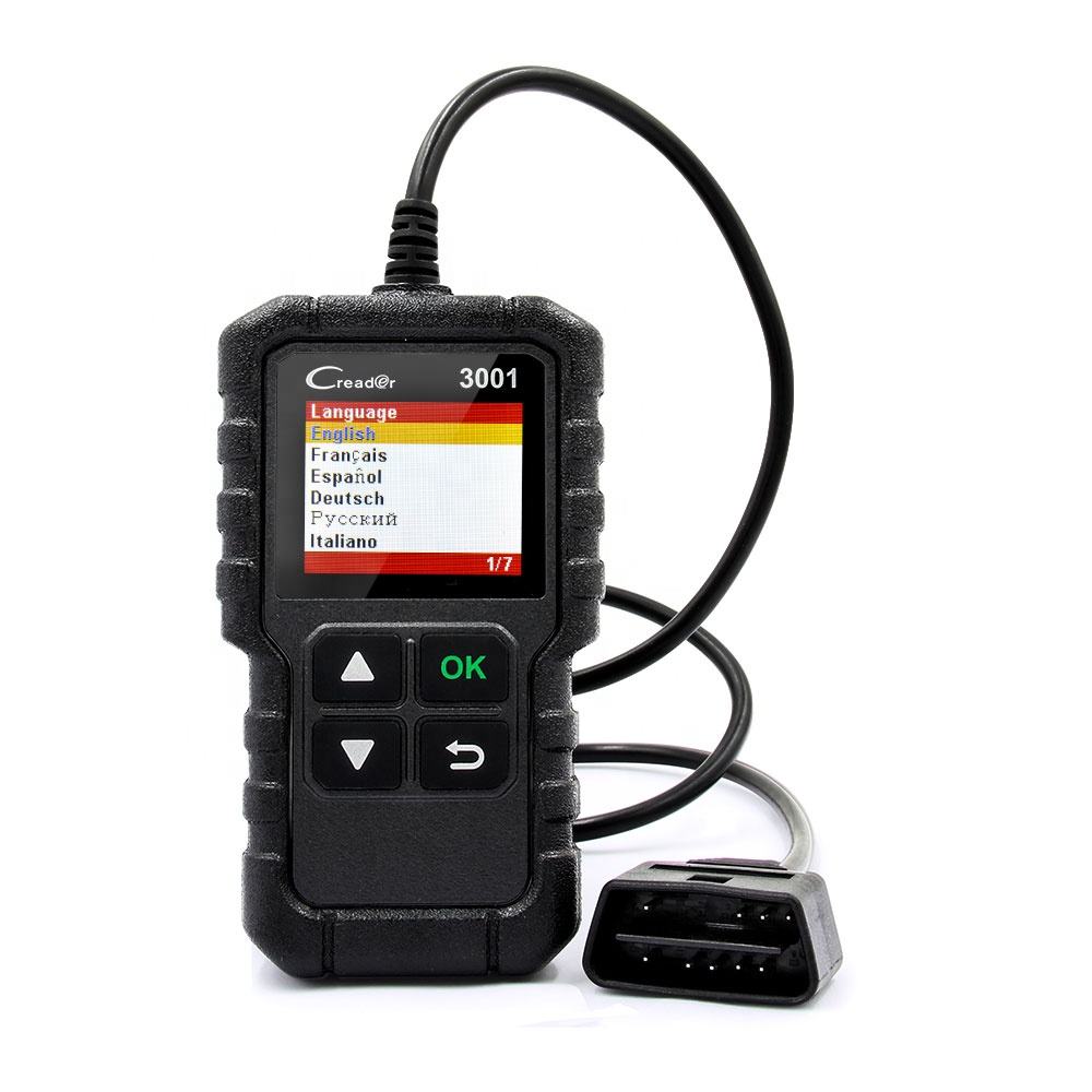 2019 Launch Multi-language OBDII/EOBD Diagnostic Tool Creader3001 Felkodsläsare