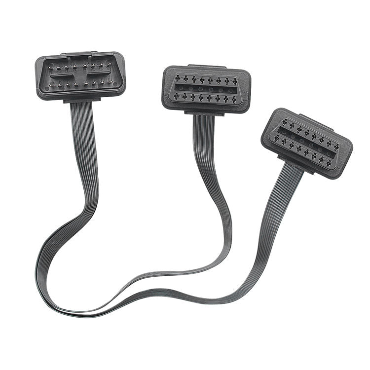 2 i 1 8 Pin OBD2 Förlängnings Y-Kabel för Bildiagnosverktyg Adapterkabel