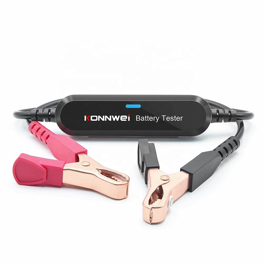 KONNWEI BK100 Bluetooth Batteritestare 6V/12V – Kompakt batterimonitor för MC & bil med gratis app Testverktyg
