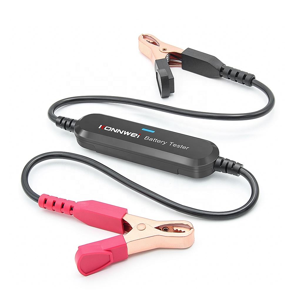 KONNWEI BK100 Bluetooth Batteritestare 6V/12V – Kompakt batterimonitor för MC & bil med gratis app Testverktyg