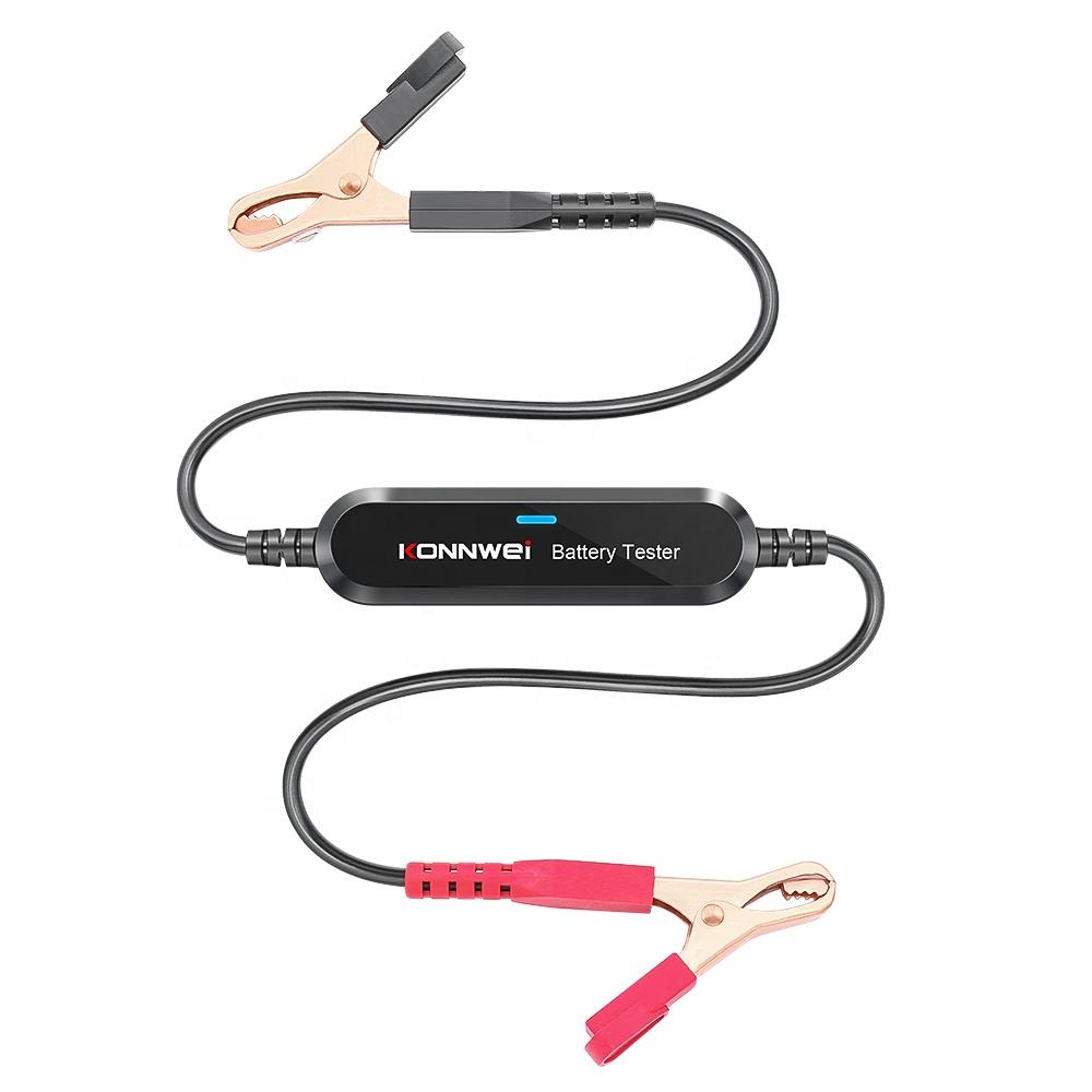KONNWEI BK100 Bluetooth Batteritestare 6V/12V – Kompakt batterimonitor för MC & bil med gratis app Testverktyg
