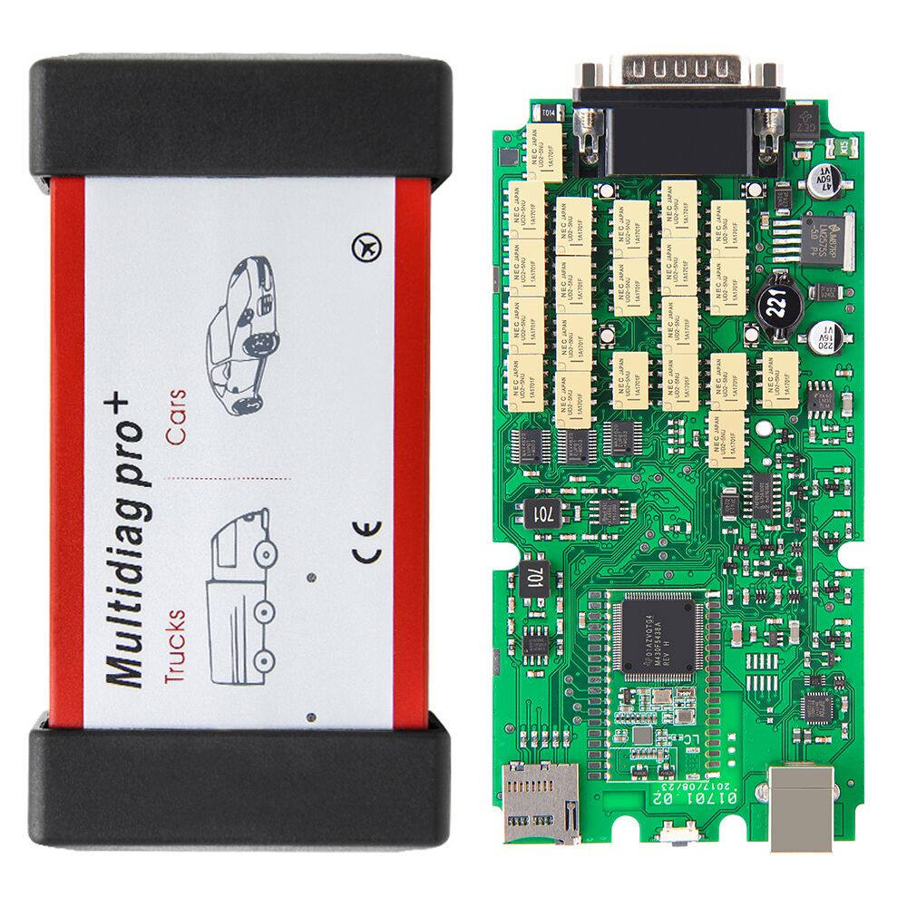 OBD2 Auto Diagnostic Interface Multidiag Pro V2017 Felkodsläsare