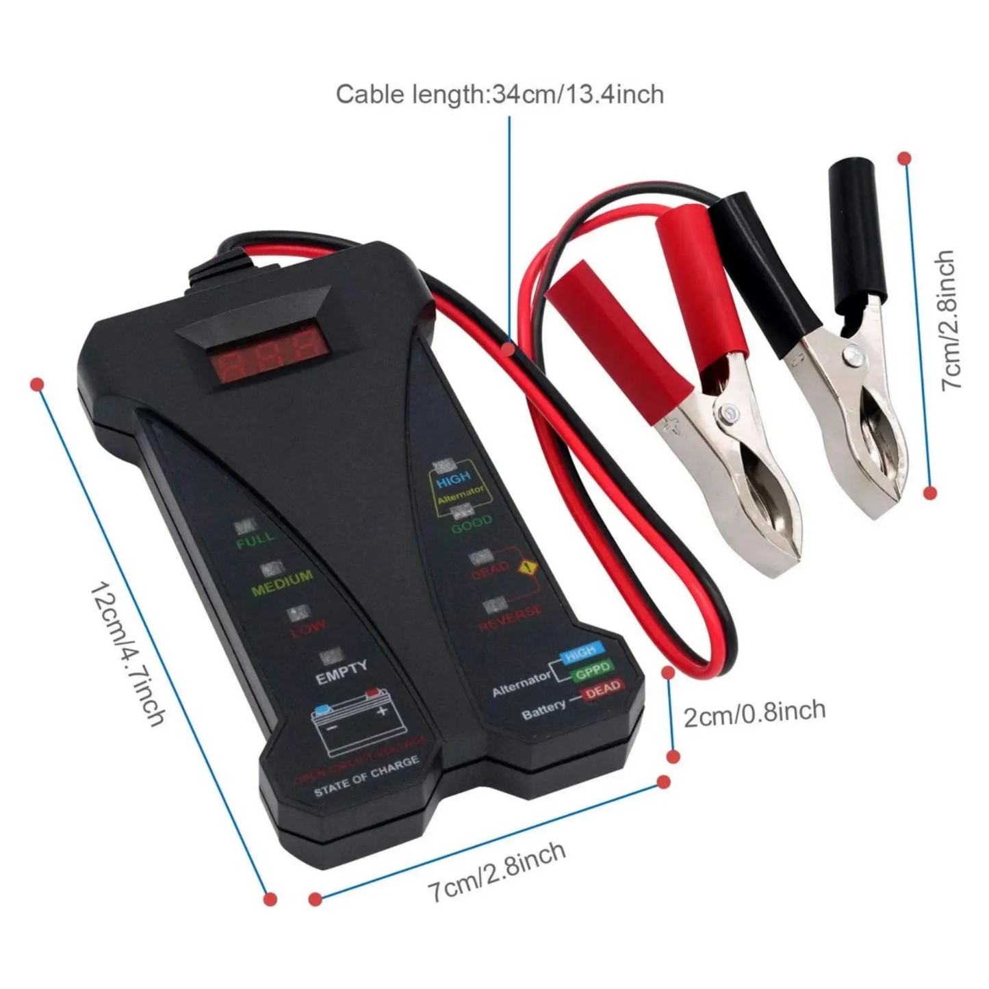 Jfind Analyzer 12V Batteritestare och Laddningssystem CNBJ-805A
