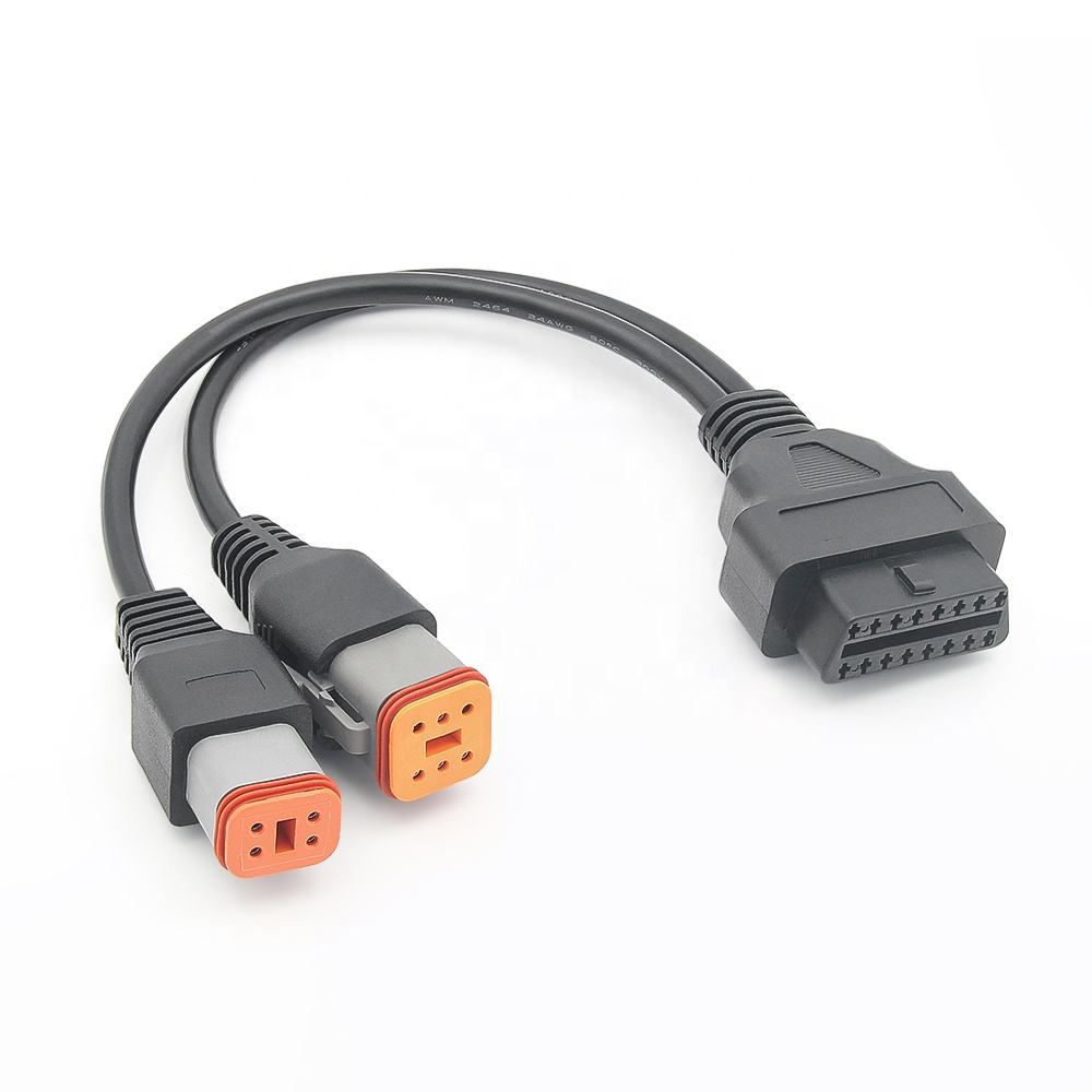 16PIN OBD2 Connector 2IN1 4PIN+6PIN för Harley Motorcycle