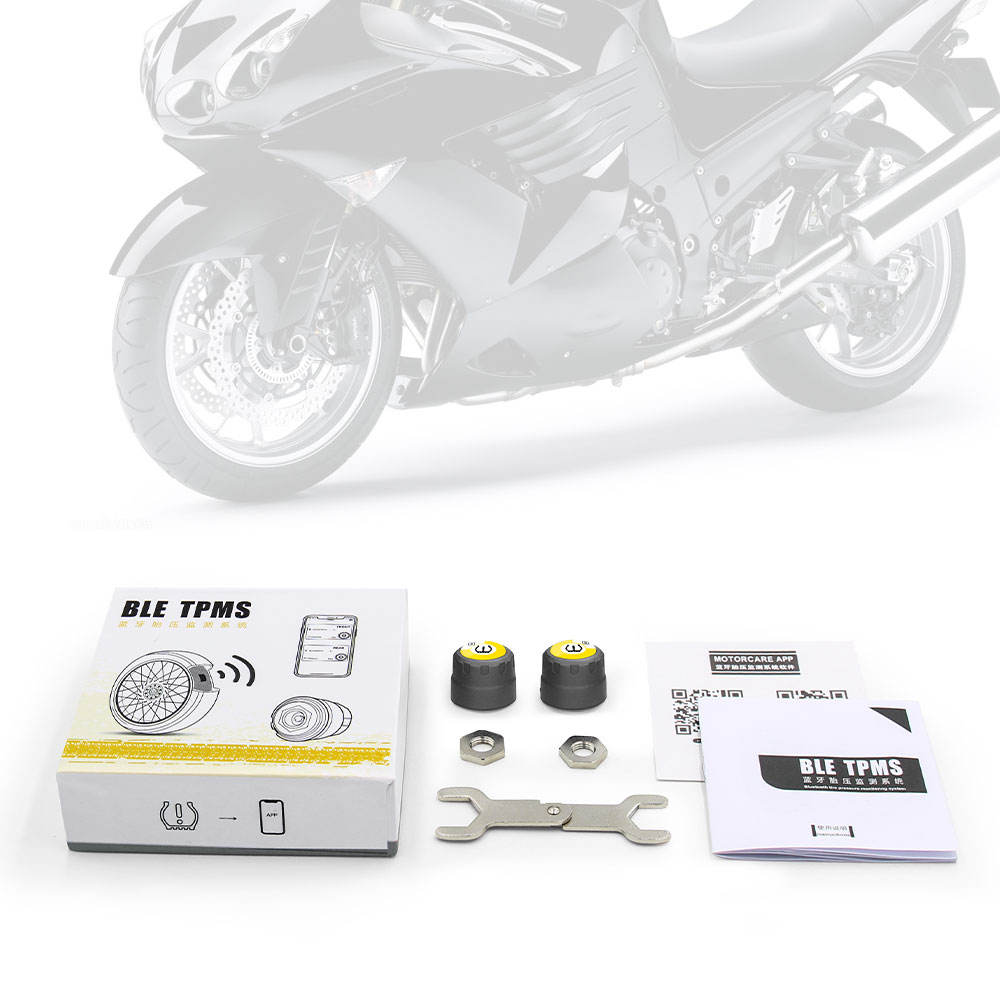 Trådlöst TPMS Däcktryck Övervakningssystem för Bil och Motorcykel Tillbehör