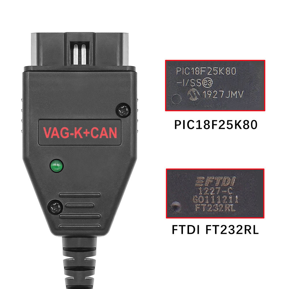 VAG K+CAN Commander 1.4 OBD2 Diagnoskabel – VW, Audi, Skoda, Seat Adapterkabel