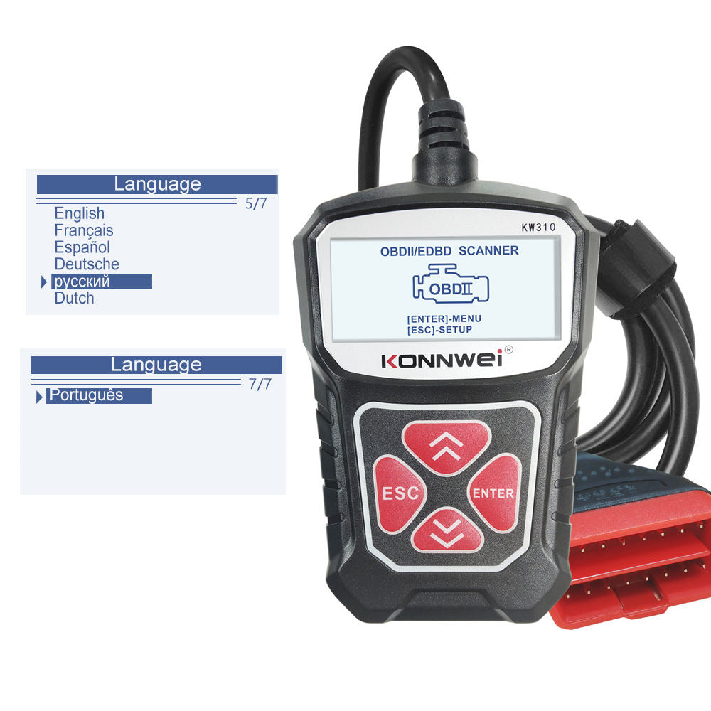 KONNWEI KW310 – Car Diagnostic Tool OBD2/EOBD/CAN Engine Trouble Scanner Felkodsläsare