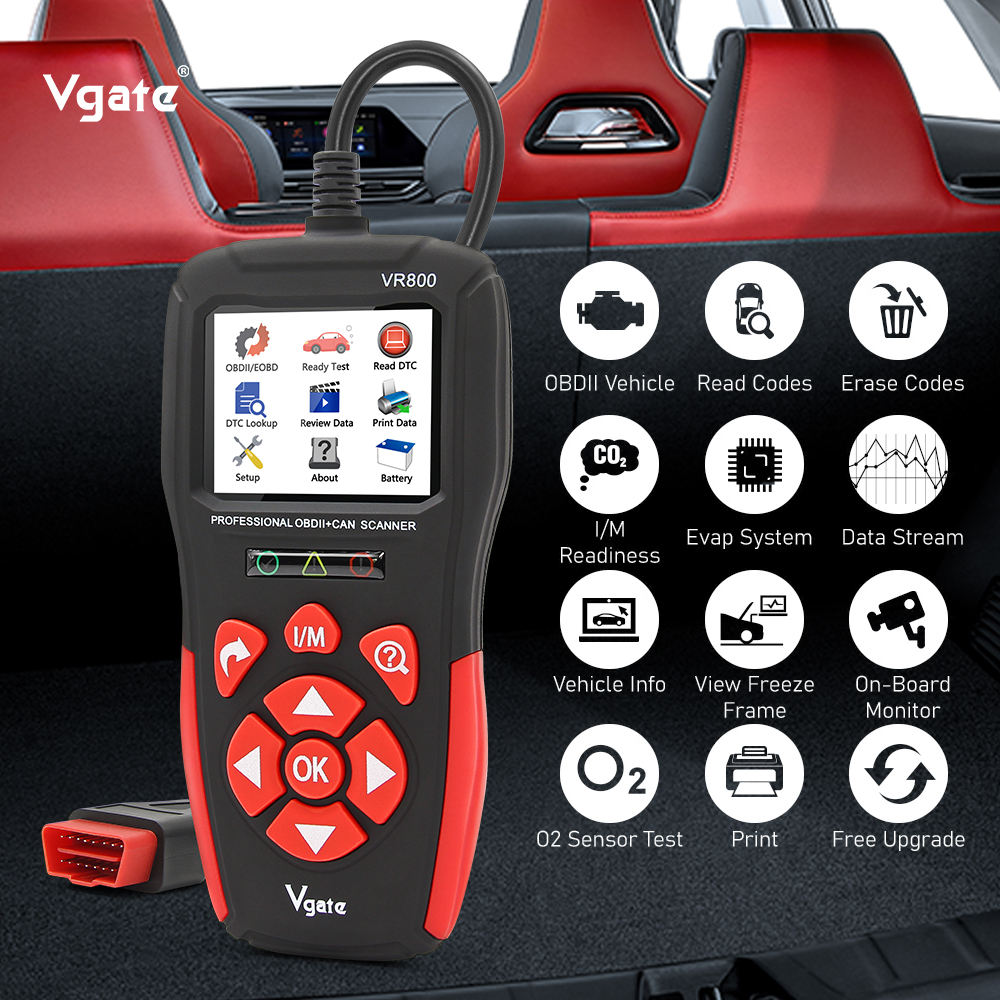 VR800 Vgate OBD2 Felkodsläsare