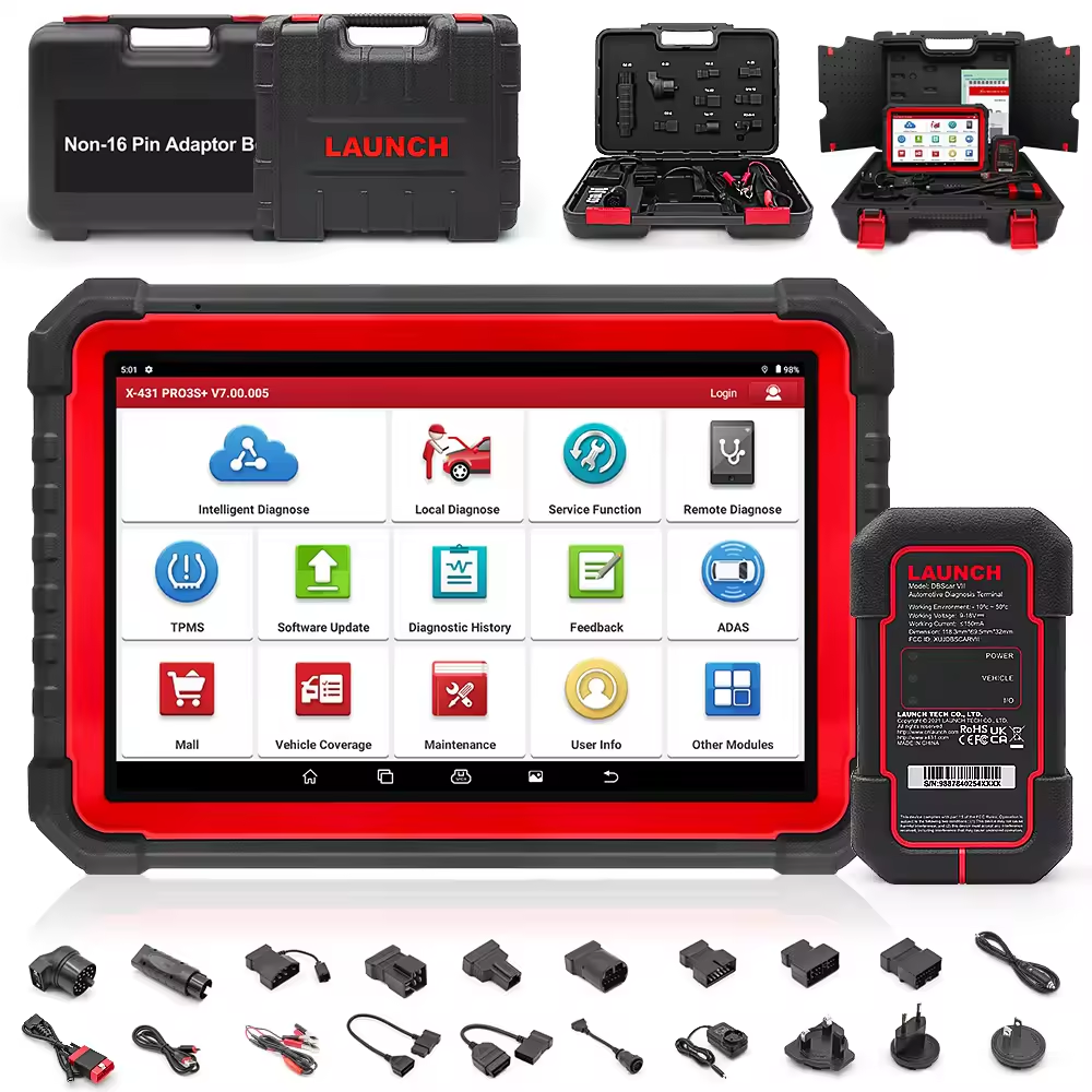 LAUNCH X431 PRO3S+ V5.0 ECU Kodning och Diagnostikverktyg Felkodsläsare
