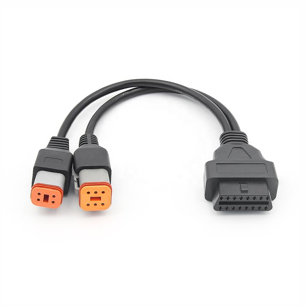 16PIN OBD2 Connector 2IN1 4PIN+6PIN för Harley Motorcycle