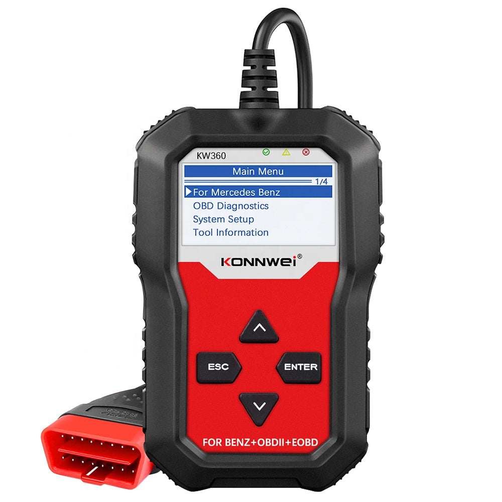 KONNWEI KW360 Full System OBD2 Diagnosverktyg för Mercedes-Benz