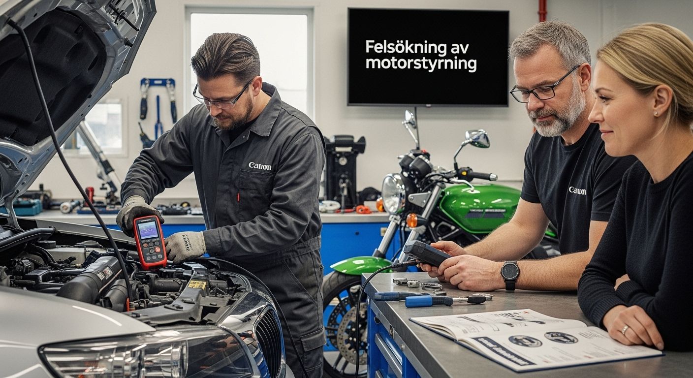 motorstyrning felsökning verkstad