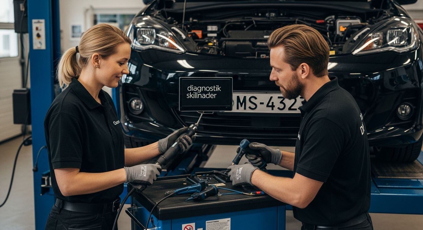 elbilars diagnostik skillnader