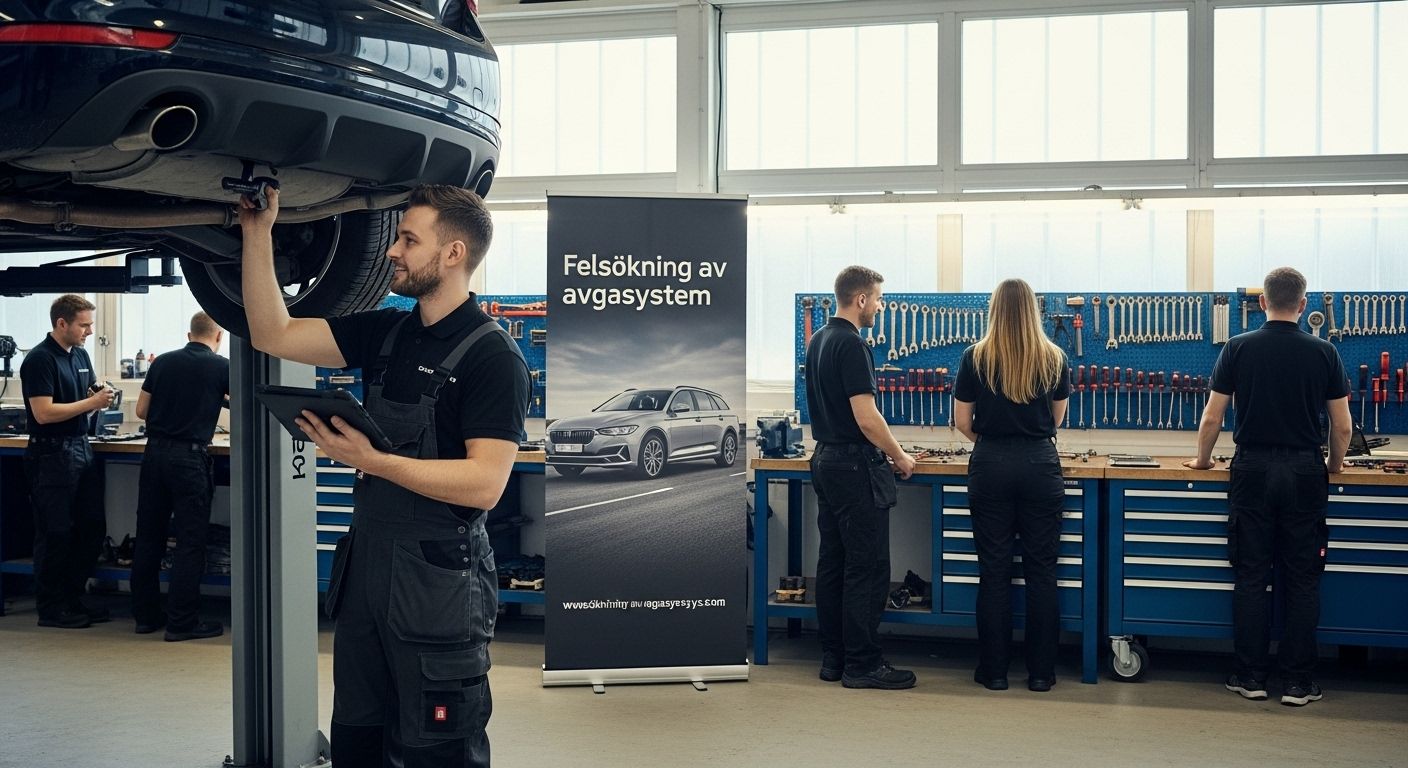 felsökning avgassystem fordonsverkstad