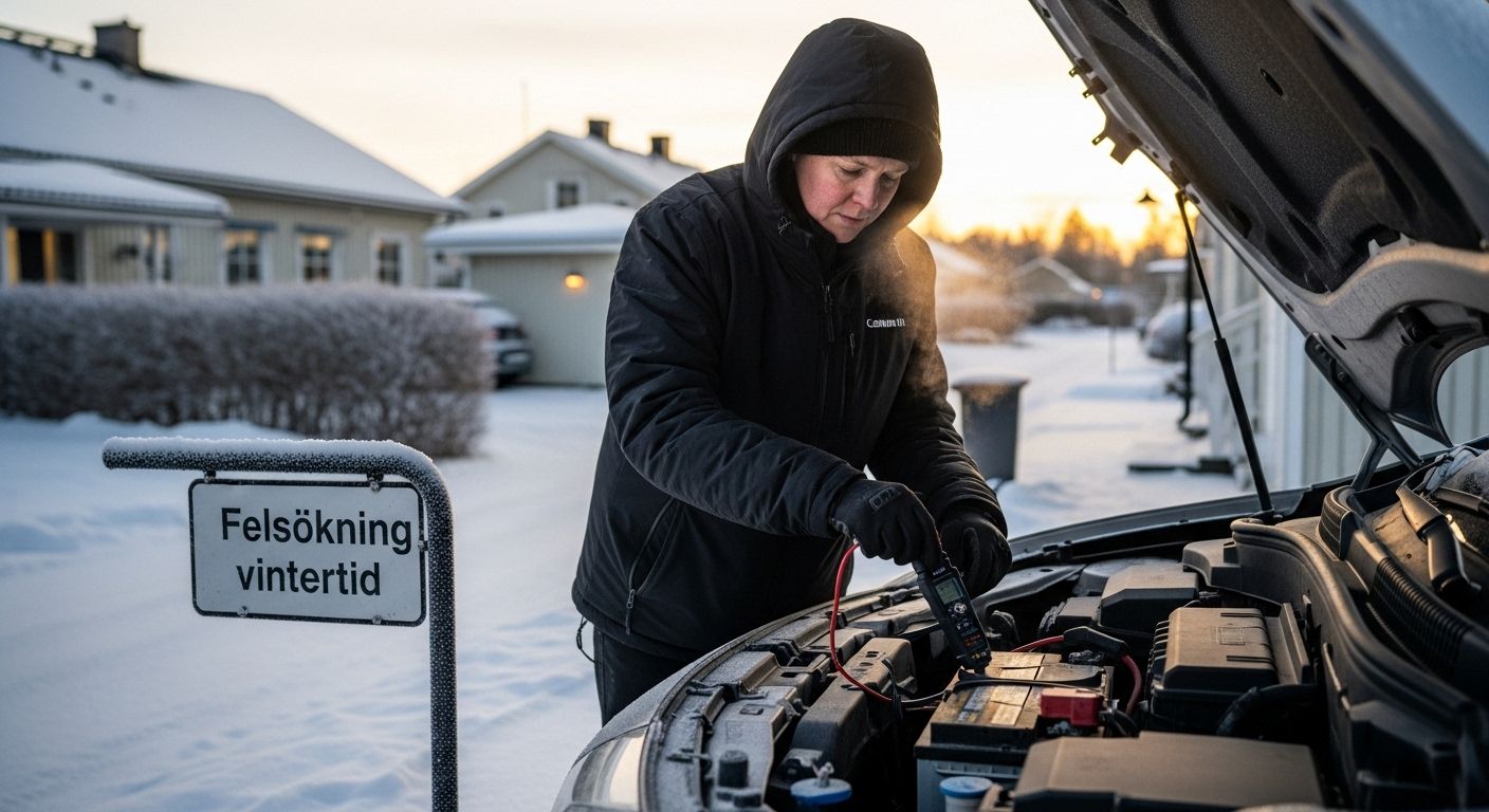 felsökning vintertid