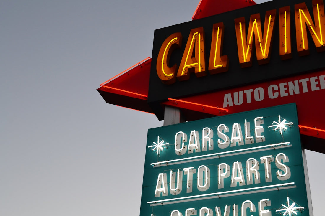 Calwon neon signboard