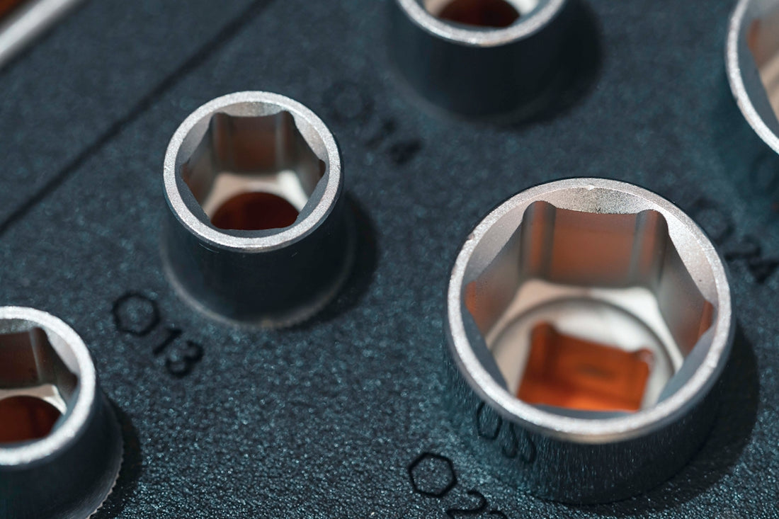 a close up of some metal objects on a table
