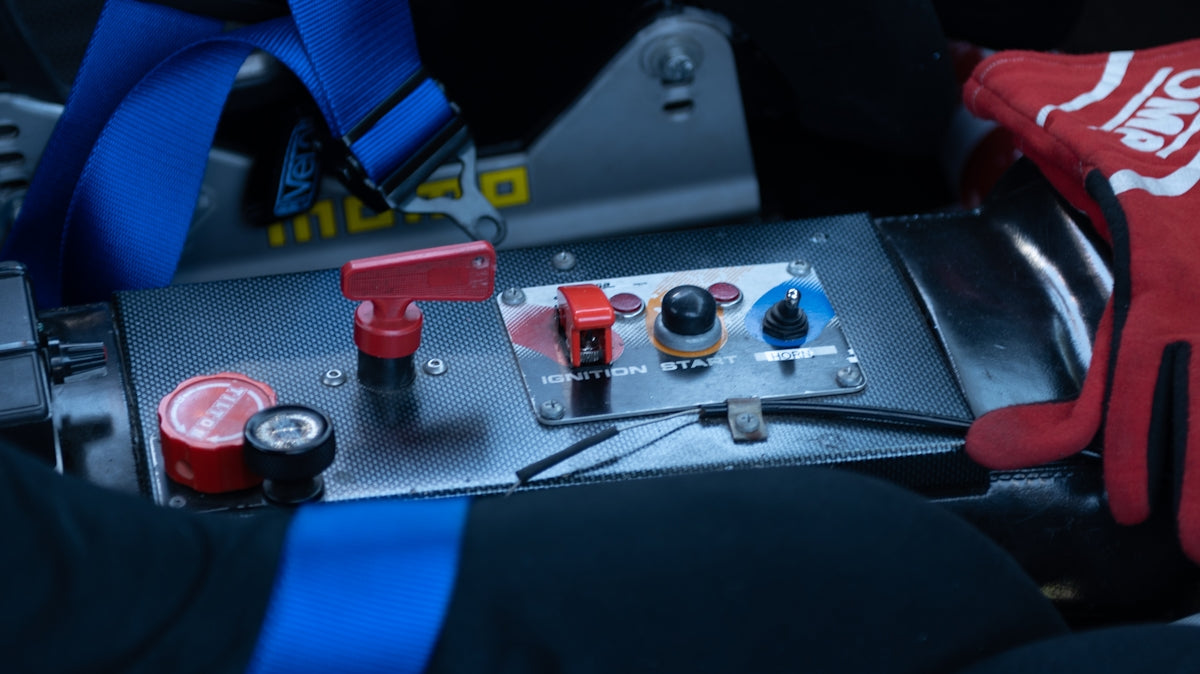 a close up of a person working on a machine