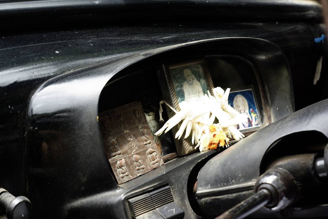 a broken cd in a motorcycle