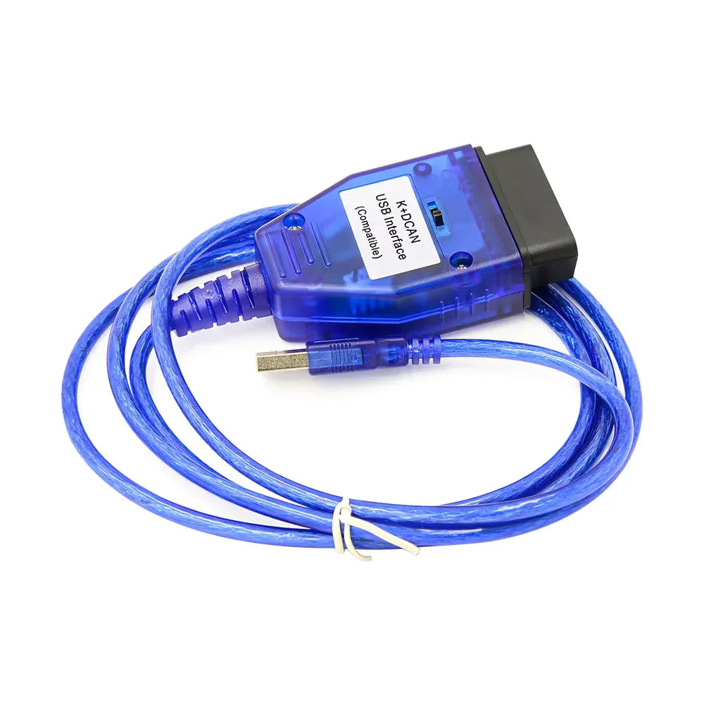 BMW Blue K DCAN USB Interface med Switch – K+DCAN USB Diagnoskabel (FT232RL) - Felkodsläsare
