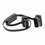 16 - pin Flat OBD2 Förlängningskabel 60cm med Switch - Felkodsläsare
