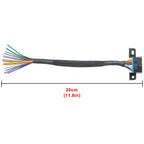 16Pin OBD2 Female Connector till Öppen OBD Kabeladapter - Felkodsläsare