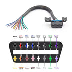 16Pin OBD2 Female Connector till Öppen OBD Kabeladapter - Felkodsläsare