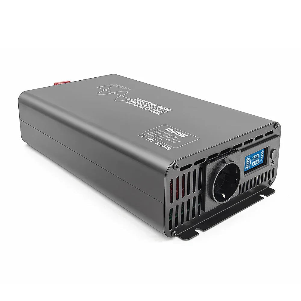 200W Bilväxelriktare med 2 AC Uttag och 4 USB - portar - Felkodsläsare