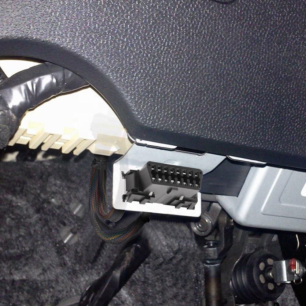 30cm OBD2 Elbow Extensionkabel med 1 hane till 2 honor - Felkodsläsare