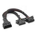 30cm OBD2 Elbow Extensionkabel med 1 hane till 2 honor - Felkodsläsare