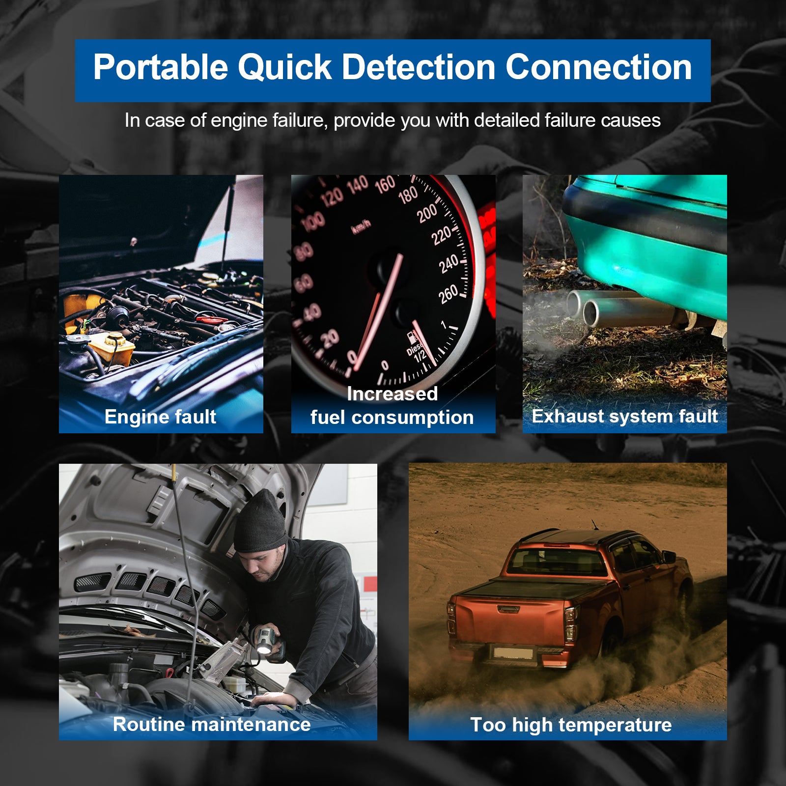 Fedkodsläsare NexzLink 100 - OBD2 Bil Detektor