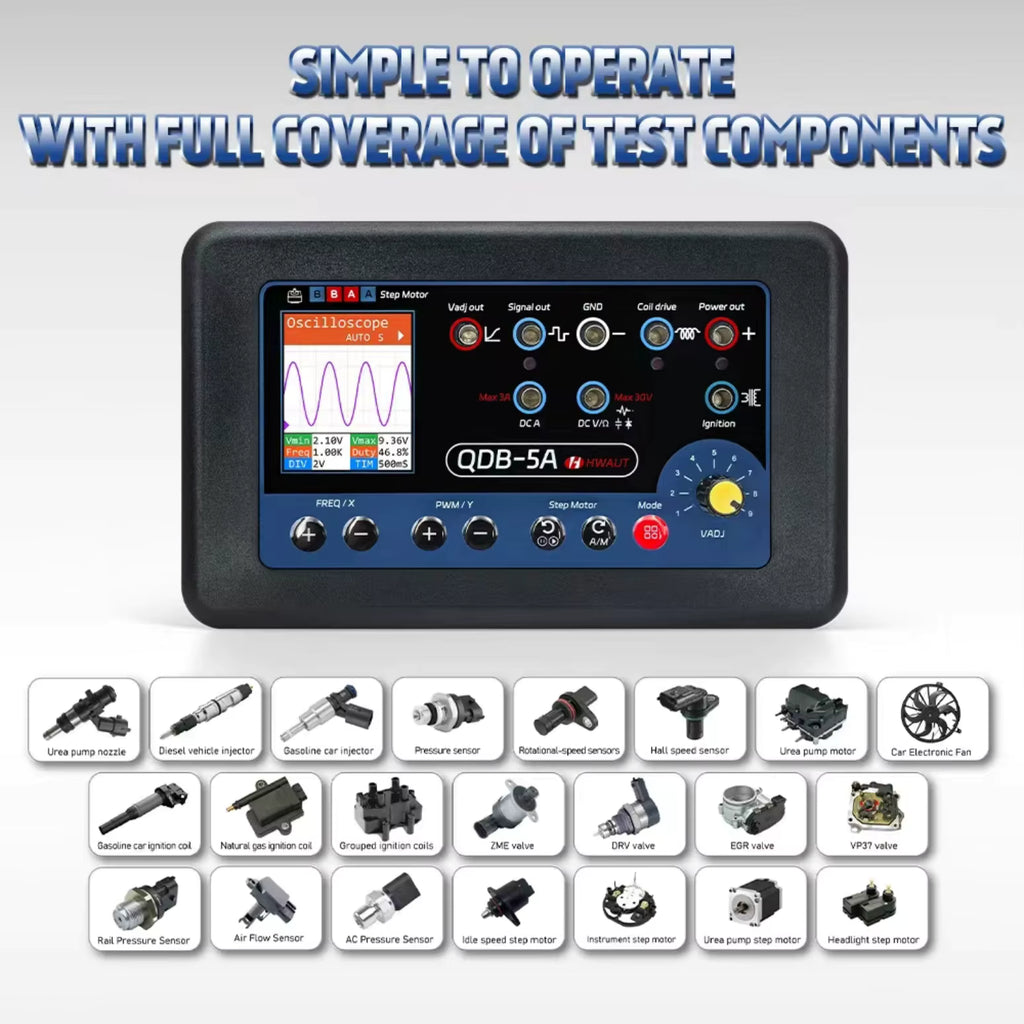 QDB-5A Automotive Ignition Coil Tester – Advanced Ignition Coil and Actuator Analyzer