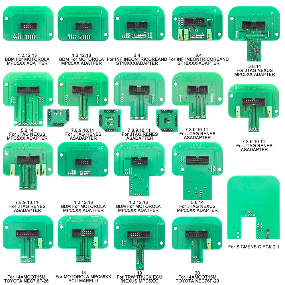 BDM Adapterset (22 delar) – BDM Probe Adapters