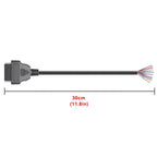 OBD2 16 Pin Female Connector till DIY Förlängningskabel