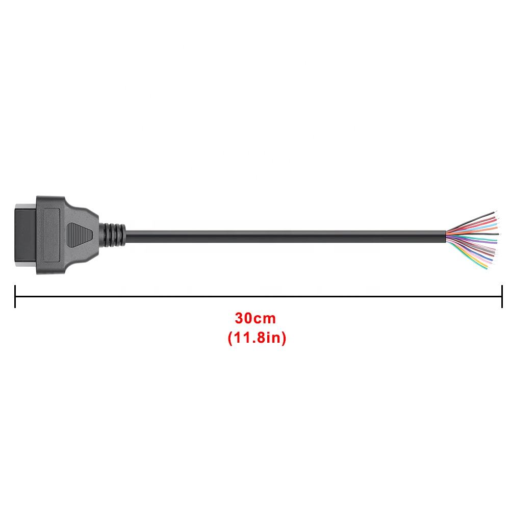 OBD2 16 Pin Female Connector till DIY Förlängningskabel