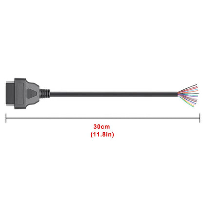 OBD2 16 Pin Female Connector till DIY Förlängningskabel