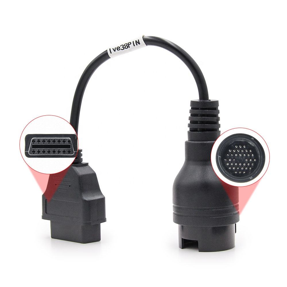 OBD1 till OBD2 38 Pin till 16 Pin Diesel Lastbilsdiagnostikverktyg