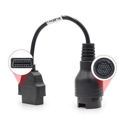 OBD1 till OBD2 38 Pin till 16 Pin Diesel Lastbilsdiagnostikverktyg