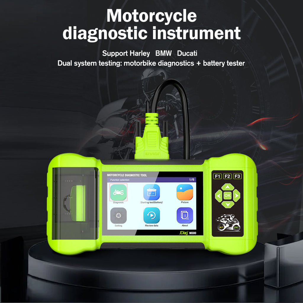 Jdiag M300 Motorcykeldiagnosverktyg med 5.0'' Display