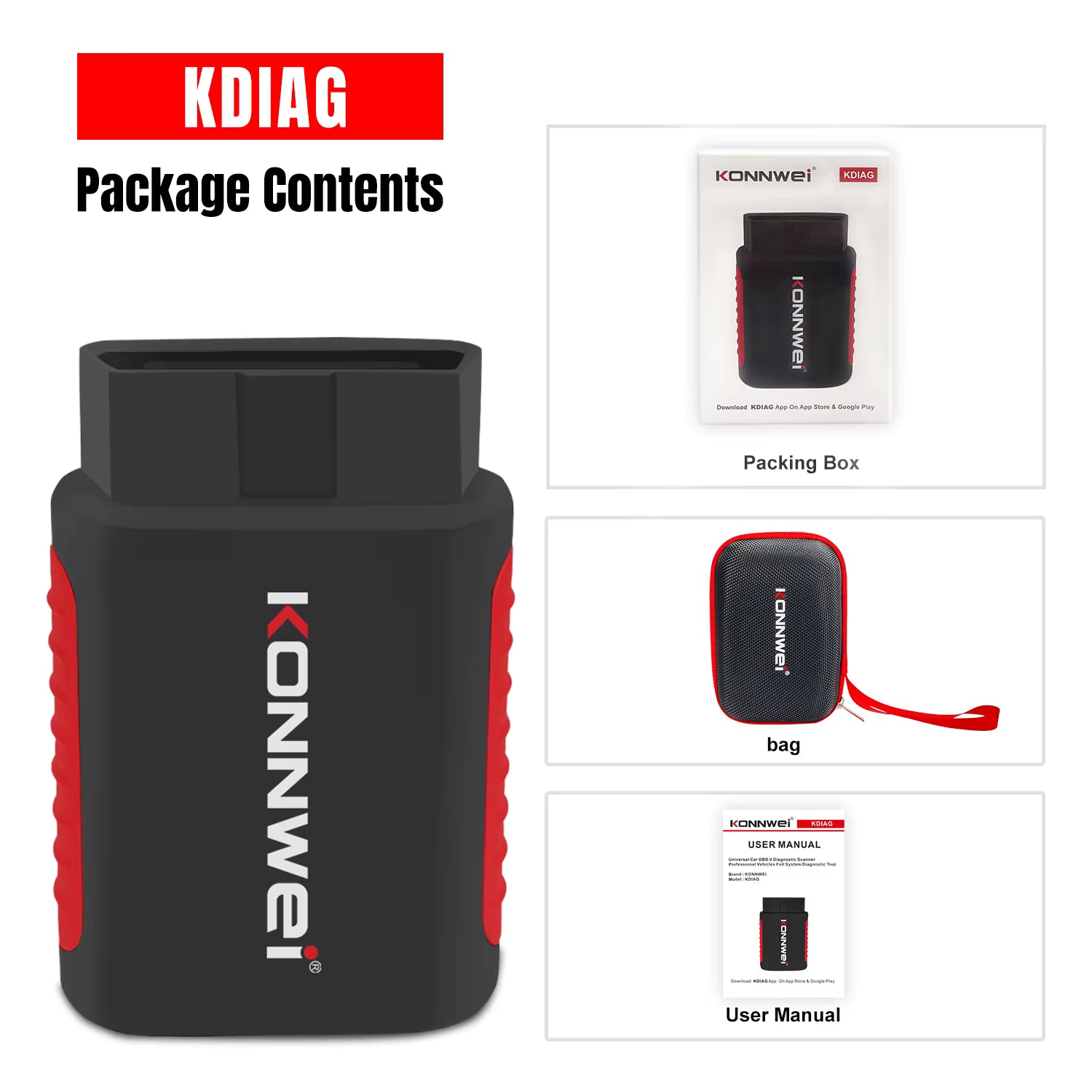 Konnwei KDIAG OBD2 Scanner – Fullsystem & Specialfunktioner