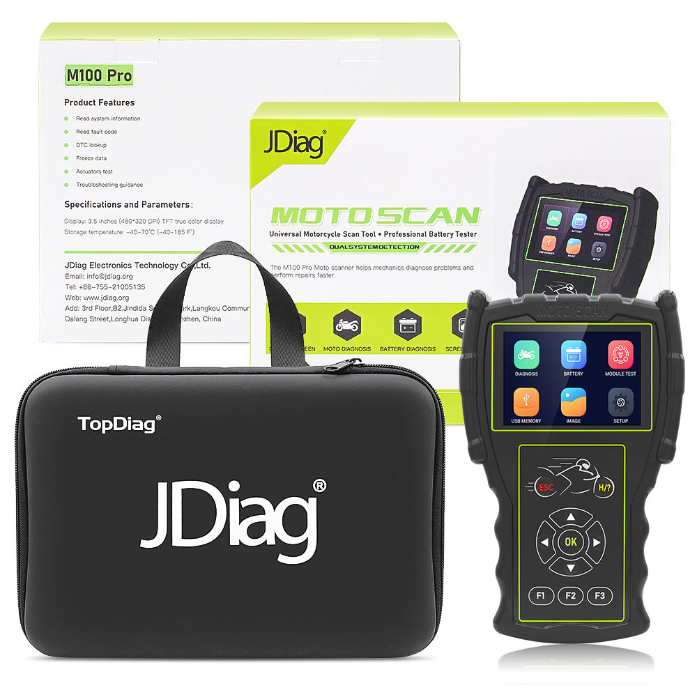 Topdiag Jdiag M100 Pro Moto Diagnostikverktyg
