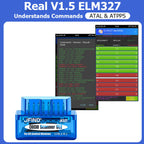 Universal Bil Kodläsare JFIND JF327 OBD2 Skanner BLE Bluetooth BT5.1 Felkodsläsare